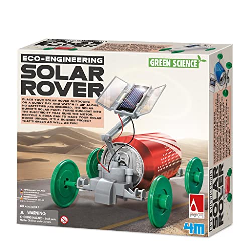 4M Green Science Solar Rover Kit - DIY Renewable Energy Toy Car Project