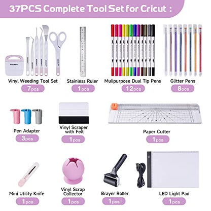 GO2CRAFT 37Pcs Essential Tool Set, for Vinyl Crafting, Starter Kit