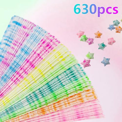 Jtnohx Luminous Origami Star Paper Strips Luminous Origami Heart-shaped - color: heart-shaped