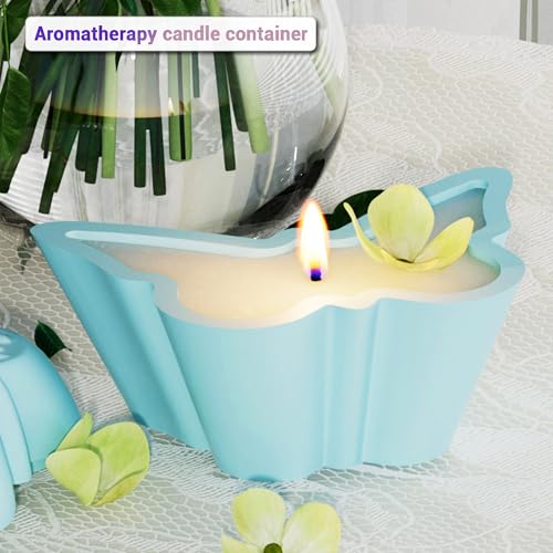 Butterfly Shaped Resin Jar Mold with Lid, Silicone Mold for Epoxy Resin