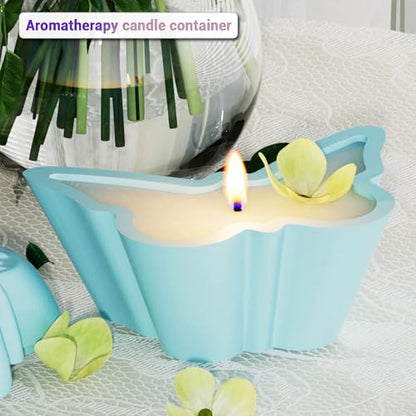 Butterfly Shaped Resin Jar Mold with Lid, Silicone Mold for Epoxy Resin