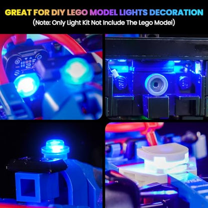 Upgraded Led Light Kit Compatible with Lego Visa Cash App RB VCARB 01 F1 Race Car Building Set, Lights Decoration Compatible with Lego 77246 (Model Not Included) - style: Classic Version 77246