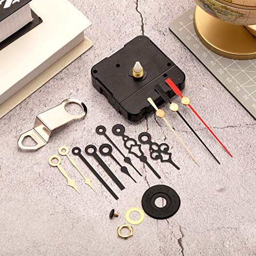 Hicarer 15mm Shaft Quartz Clock Movement Mechanism Replacement Kit