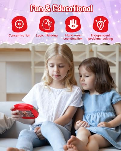 Rotating Puzzle for Toddlers Kids 3+, Travel Essentials Toys - color: Cute Little Princess