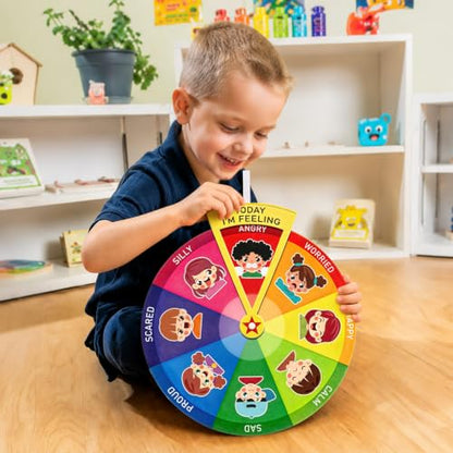 Feelings Emotion Wheel for Kids Feeling Emotions Chart for Toddlers - color: Emotion Multicolor