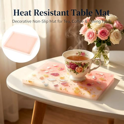 2Pcs Rectangle Epoxy Resin Molds, Large Coaster Silicone Molds - color: Large Coaster Resin Mold