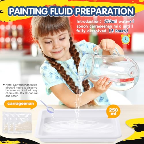 Water Marbling Paint for Kids - Arts and Crafts for Girls Boys Ideal Gifts