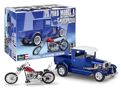 Revell 1929 Model A Pickup & California Street Chopper Model Building Kit