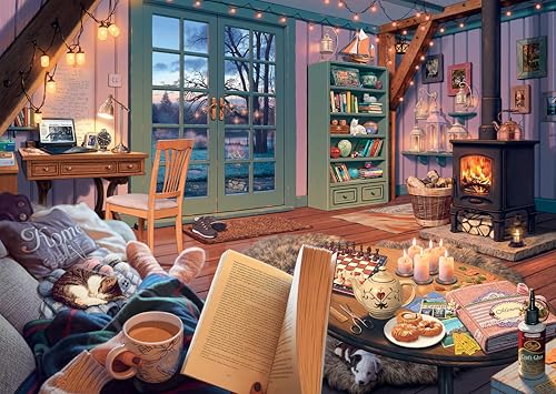 Ravensburger The Cosy Shed - 1000 Piece Version of Cozy Retreat | Engaging Imagery | Perfect Interlocking Fit | Sustainable Materials | Ideal for Ages 14+ - style: The Cosy Shed