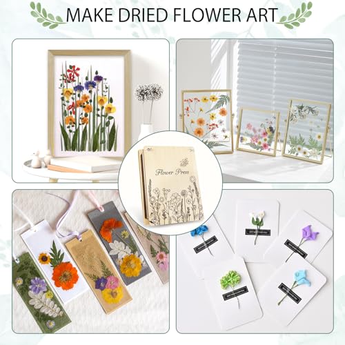 Large Flower Press Kit - 11.8" x 8.3" 10 Layers Wooden Flower Pressing Kit