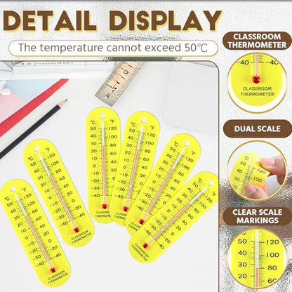 Kanayu 24 Pcs Classroom Thermometer Bulk Student Science Thermometers