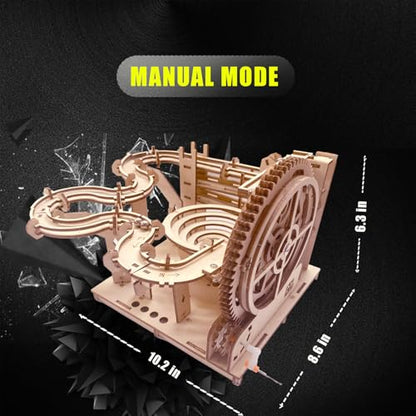 3D Puzzle Wooden Marble Run for Adults DIY Mechanical Puzzle Wood Crafts