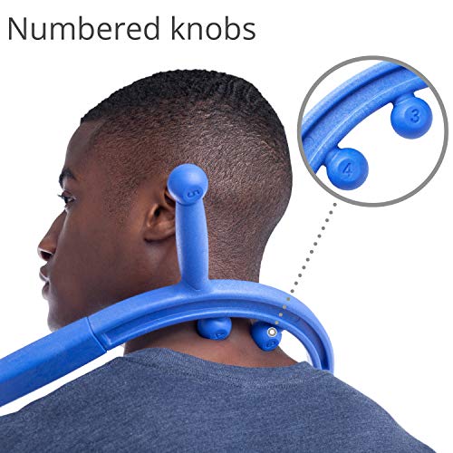 Body Back Buddy Elite Back Massager & Neck Massager for Pain Relief, Blue - color: Blue, size: Elite