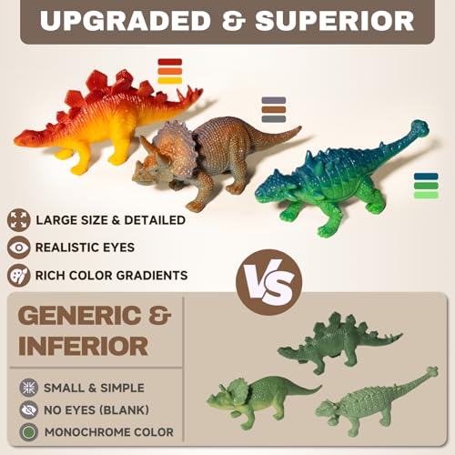 Dinosaur Eggs Digging Kit, Dino Party Favors for Kids Age 3-12 (Pack of 24) - color: 24 Dinosaur Eggs