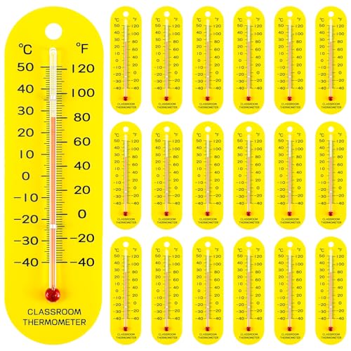 Kanayu 24 Pcs Classroom Thermometer Bulk Student Science Thermometers