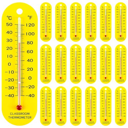 Kanayu 24 Pcs Classroom Thermometer Bulk Student Science Thermometers