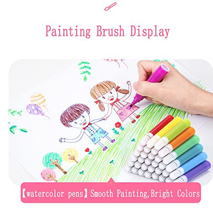 DLUCKY 208 PCS Art Supplies Drawing Art Kit Adults for Kids Art Set,Pink - color: Pink