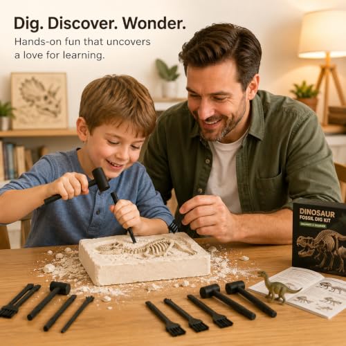 60 Pcs Dig Kit Tools: Black Plastic Hammers, Chisels, Brushes
