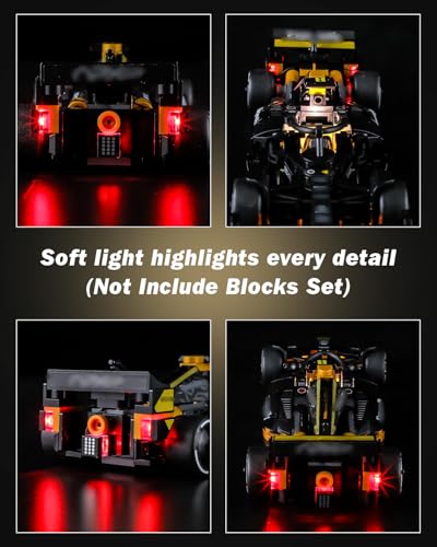 LED Light Kit for Lego 77252 APXGP Team Race-Car from F1 The Movie,Compatible with Lego 77252 Building Blocks Model