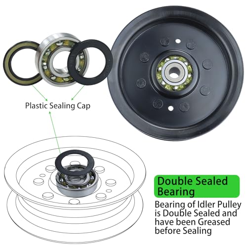 532196104 Idler Pulley for Husqvarna/Craftsman 48" 54" Z254F Deck - color: A04 1x532196104