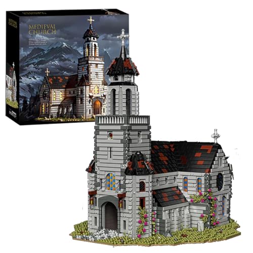 Medieval Cathedral - Building Blocks,6172 PCS Modular Church for Adults - style: Medieval Cathedral