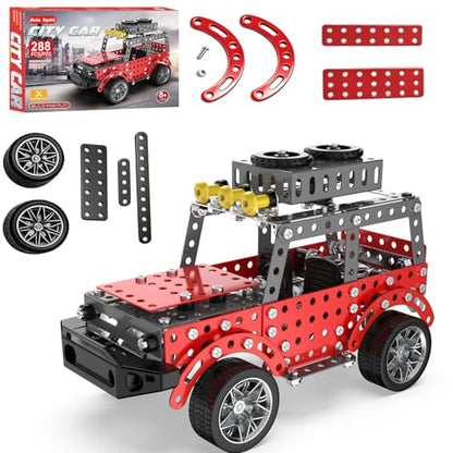 Jixin Xyzhi 3D Metal Model Kit Off-Road Car Building Set for Kids & Adults Ages 8+ – STEM Engineering DIY Assembly Toy with Tools for Family Fun & Gift Giving (Big Off-Road car) - style: Big off-road car