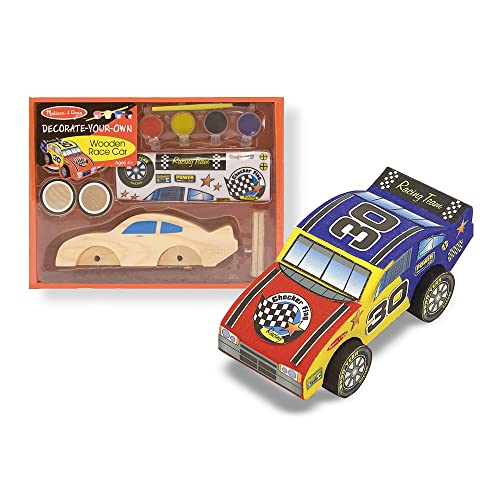 Melissa & Doug Decorate-Your-Own Wooden Race Car Craft Kit