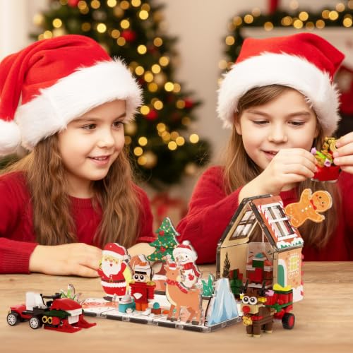 PicassoTiles Magnetic Tiles Building Brick Block Advent Calendar Christmas Theme Set Gingerbread House Holiday Toy Piece Surprise Countdown Magnet Tile STEM Learning Educational Gift for Kids PTA50 - color: Christmas Theme