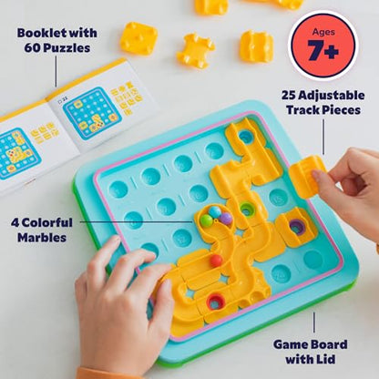 Educational Insights Tiltonic Marble Maze - Marble Circuit Board for Kids, Brain Teasers for Kids 8-12, 3D Maze Puzzle, Single Player Puzzle Games, Logic-Building STEM Board Games