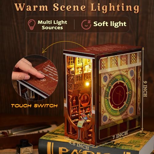 MiniCity Roaring Twenties Book Nook Kit, DIY 3D Bookshelf Insert with LED - color: Roaring Twenties Speakeasy