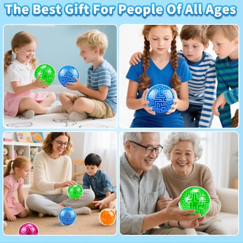 Maze Ball Puzzle Games Toys for Kids Age 6 7 8+ Boys Girls Gifts Ideas - color: Blue