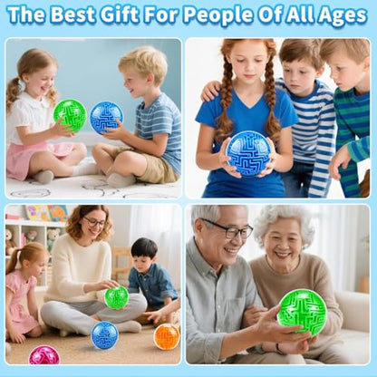 Maze Ball Puzzle Games Toys for Kids Age 6 7 8+ Boys Girls Gifts Ideas - color: Blue