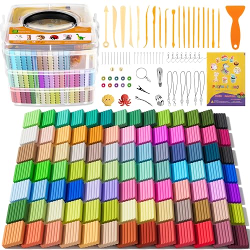 Aestd-ST Polymer Clay 92 Colors, Oven Bake Modeling Clay for Kids & Artists - color: 92 Colors