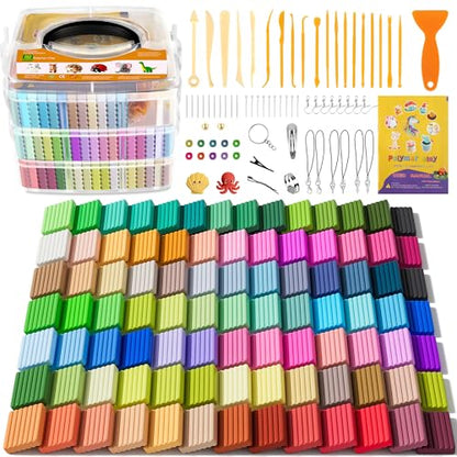 Aestd-ST Polymer Clay 92 Colors, Oven Bake Modeling Clay for Kids & Artists - color: 92 Colors