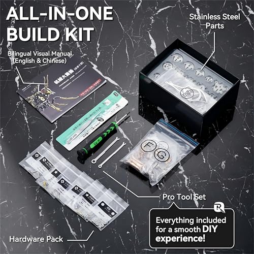 3D Metal Puzzles for Adults, Mechanical Bee Insect Model Kit - color: Bee-black