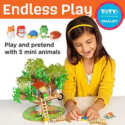Creativity for Kids Build and Grow Tree House Craft Kit - Treehouse Playset Toy for Boys and Girls, Classic Toys for Kids (Ages 6+)