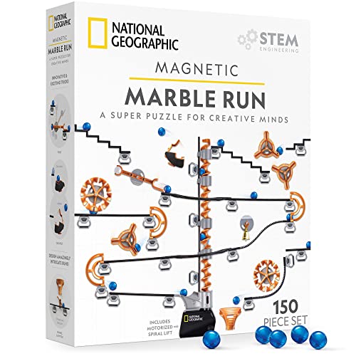 National Geographic Magnetic Marble Run 150-Piece Building Set for Kids - style: 150-Piece Set