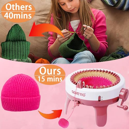 Cyandream SENTRO Knitting Machine 40 Needles, Circular Loom for Beginners