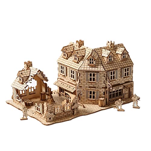 3D Wooden Puzzles War Zone 1942: Lane Warfare Model Kits, Brainteaser and Puzzle for Christmas/Birthday,Gifts for Adults and Teens to Build Combination - style: War Zone