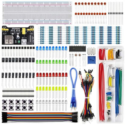 Breadboard Kit with Power Supply Module, Electronic Component Set
