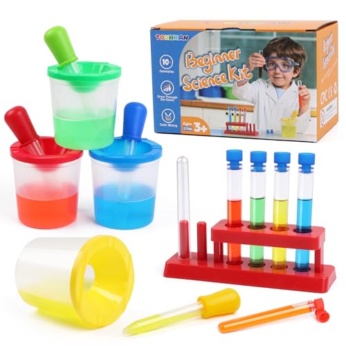 Color Science Test Tubes Droppers for Kids Liquids Pipettes Dropper - style: Beginner science kit
