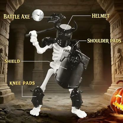 6 Pack T13 Action Figure Set, Skeleton Action Figure Mini Skeletons for Halloween Decorations Dummy 13, Titan 13, Skeleton Toy Multi-Jointed Movable 3D Printed Toys, DIY Assembly Required