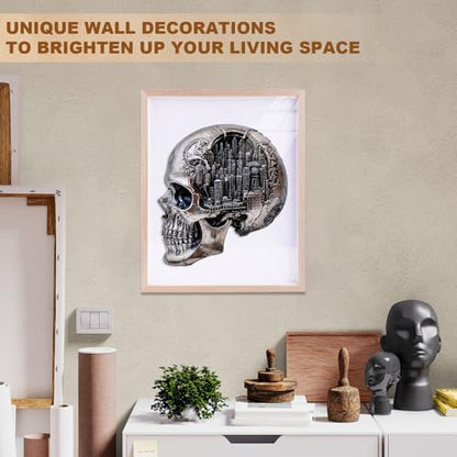 City Skull Puzzles Adults Gifts Wooden 100 Pieces 8.5 * 7.8in - color: City Skull, size: Small