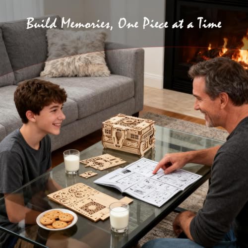 3D Wooden Puzzle Jewelry Box DIY Kit