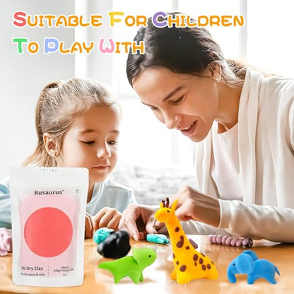 100g Brown/Earth Tone Air Dry Foam Clay for Kids & Adults - color: Brown