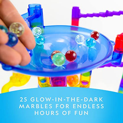 National Geographic Glow in the Dark Marble Run Refill with 25 Marbles - style: Glowing Marbles