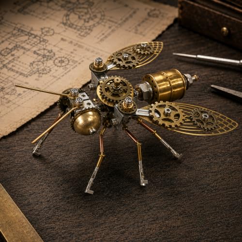 Steampunk Bumblebee 3D Metal Model Build Kit with Tools