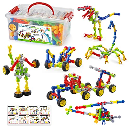 Building Toys for Kids Ages 4-8, STEM Toys for 3 4 5 6 7+ Year Old Boy Gift - style: 170pcs