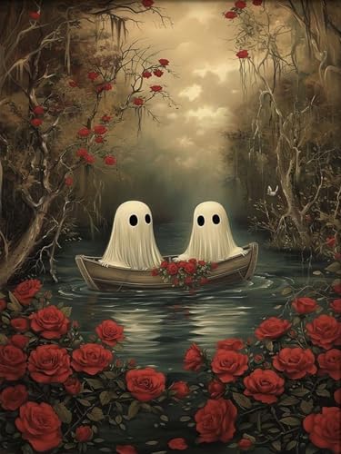 Halloween Diamond Art Kits for Adults,Diamond Painting Kits for Beginners - color: Ghost-B