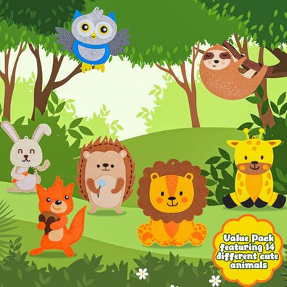 Garma Sewing Kits for Kids Animal Felt Craft Kit for Kids Ages 5-8 8-12 - style: Animal